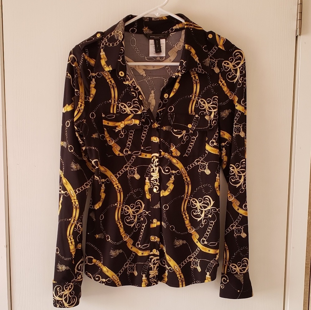 Bcbgmaxazria snap up top